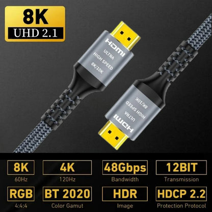 Cavo HDMI 2.1 8K 48Gbps - 4K120Hz, eARC, HDR10 per PS5/Roku/TV
