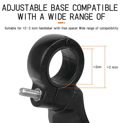 Specchietto Retrovisore Bici 360° HD – Acciaio Inossidabile, Montaggio Universale