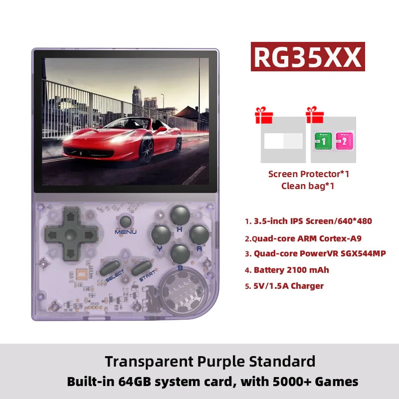 🔥ANBERNIC RG35XX PLUS: 5000+ Giochi Retro Portatile! IPS 3.5" + TV Out HD🎮