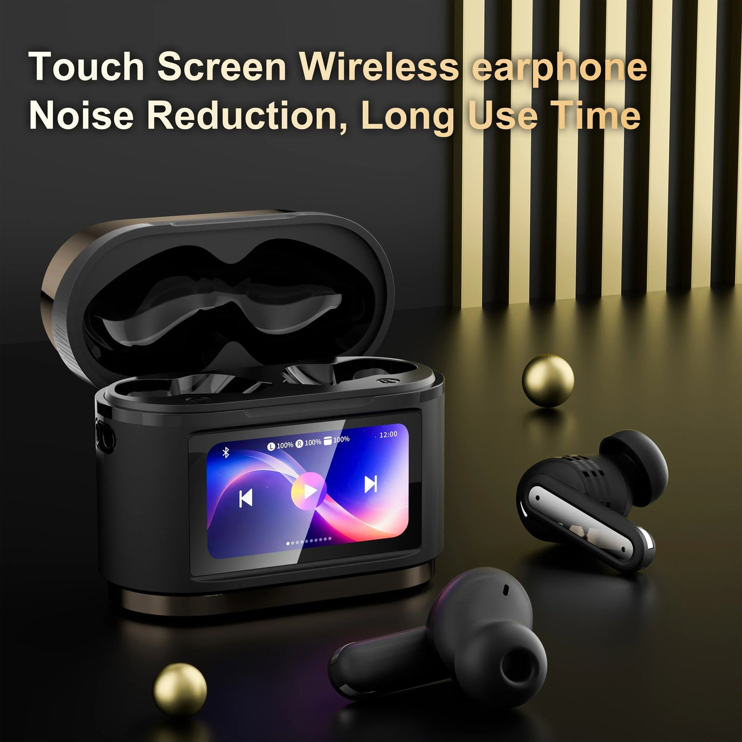 Xiaomi Auricolari Bluetooth True Wireless BD2 ANC con cancellazione del rumore ENC Display digitale Auricolari con microfono incorporato Stereo HiFi