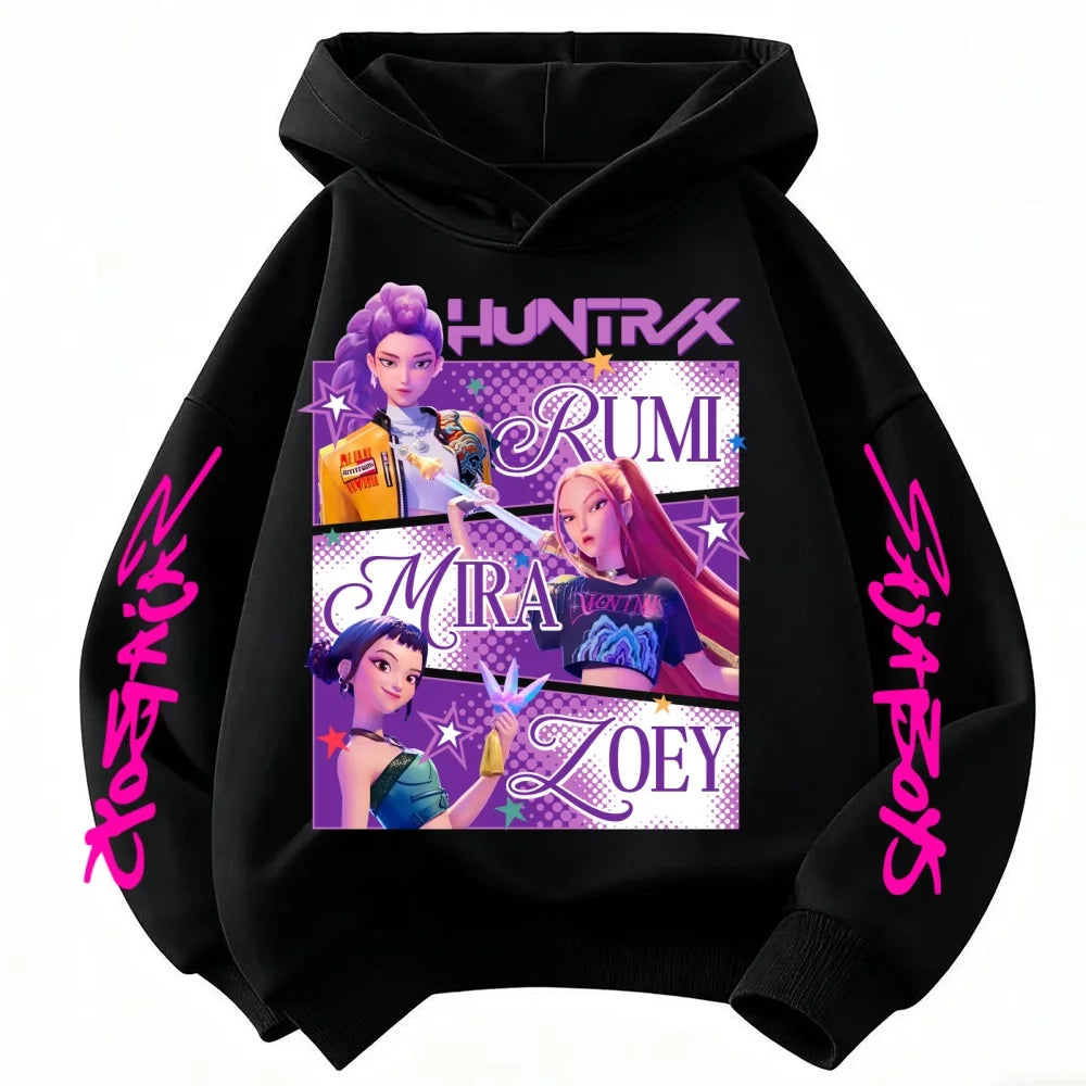 Felpa Huntrix KPop Bambini e Bambine Regalo Perfetto