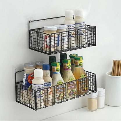 Scaffale Parete Adesivo - Per Cucina, Bagno - No Fori, Porta Oggetti