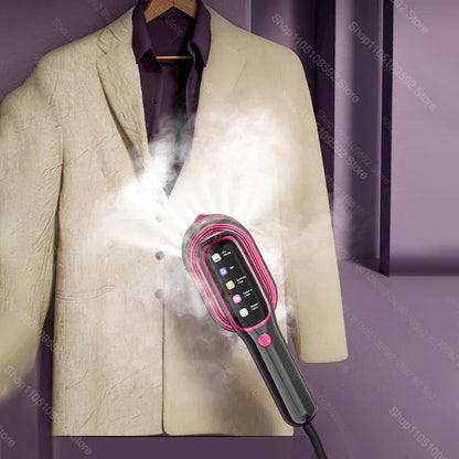 Ferro da Stiro a Vapore Portatile 1200W  per Indumenti con Termostato 5 Velocità Viaggio, Casa, Multifunzione