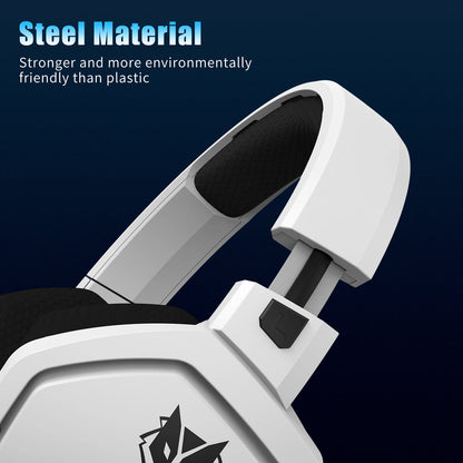 Cuffie Auricolari Gaming Wireless  - Doppia Connessione 2.4G/Bluetooth, 100h Autonomia, Microfono ENC, per PC PS4 PS5