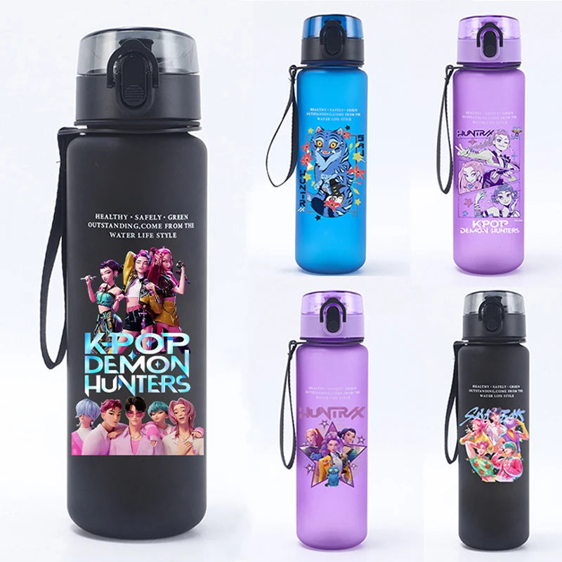 Borraccia KPop Demon Hunters Design Kawaii, Senza BPA, 500ml, Regalo per Bambine