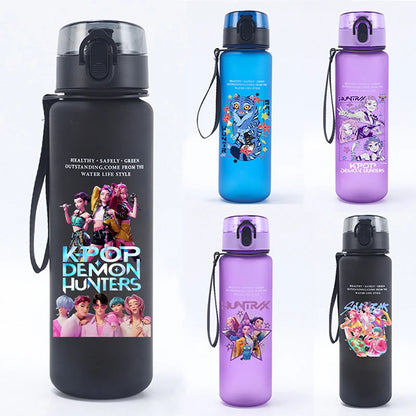 Borraccia KPop Demon Hunters Design Kawaii, Senza BPA, 500ml, Regalo per Bambine