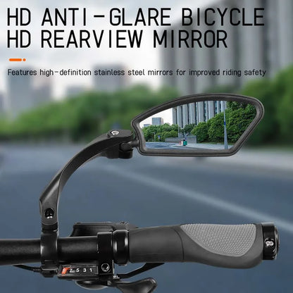 Specchietto Retrovisore Bici 360° HD – Acciaio Inossidabile, Montaggio Universale