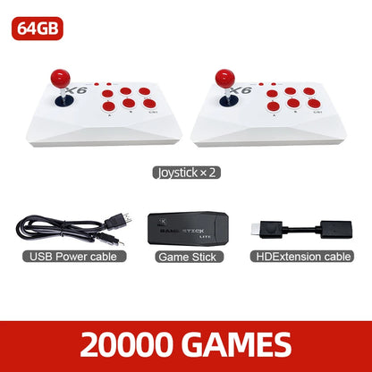 🎮 TV Game Stick Arcade 4K - 50.000+ Giochi, Doppio Joystick, Plug & Play per TV!
Rivivi l'era arcade con classici come MAME, Sega e PS1. Regalo perfetto per bambini e nostalgici! 🕹️✨