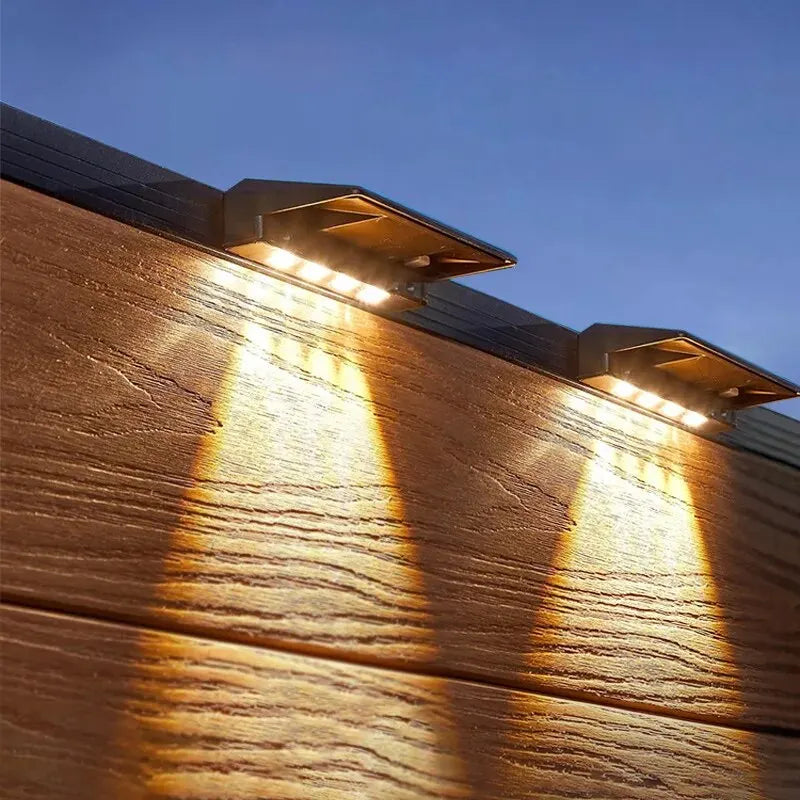 Luci Solari da Parete LED  Impermeabili IP65, per Recinzione, Ponte, Cortile, Esterno