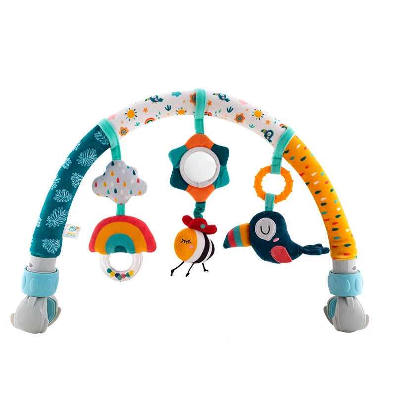 🌈 Arco Giocattolo per Passeggino e Culla - Giochini Sospesi per Stimolare i Sensi del Tuo Bambino!