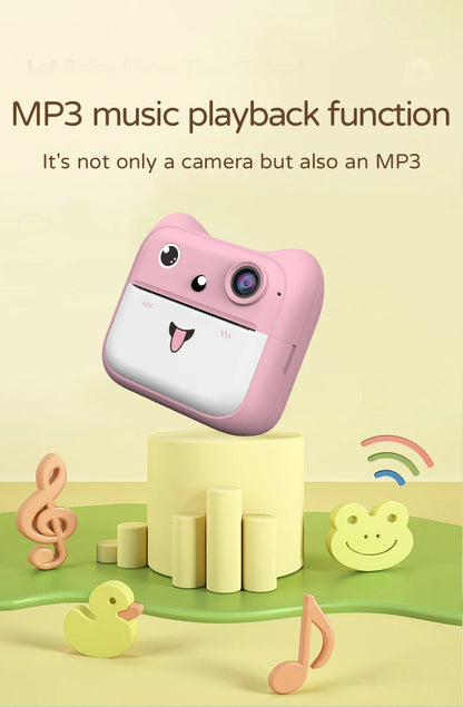 Stampante Instantanea per Bambini con Fotocamera - Gioco Educativo Rosa/Blu