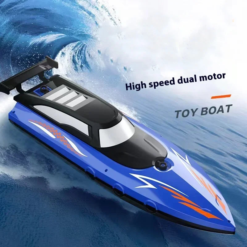 Barca RC 2.4Ghz Ad Alta Velocità - Giocattolo per Bambini Piscina/Lago