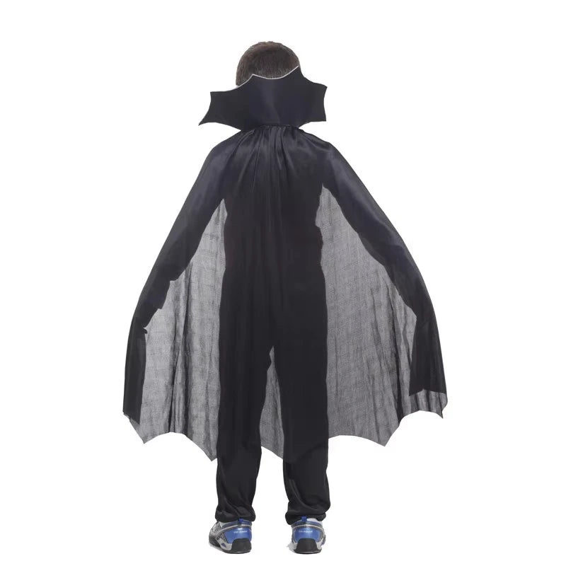 👻 Vestito Sposa Vampiro per Bambini - Maniche a Sbuffo, Stile Gotico con Fiocchi, Per Halloween e Feste!