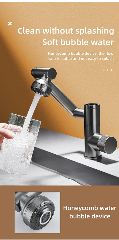 ✨ RUBINETTO A LED DIGITALE 360° – Tecnologia & Design Futuristico per il Tuo Bagno!