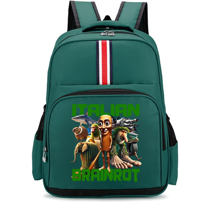 🎒 Zaino Scolastico "Italian Brainrot" - Stampa Cartoon Unica! ✨ Capienza XXL + Design Esclusivo - Per Studenti Fashion!