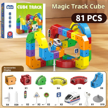 Treno Giocattolo Levitazione Magnetica 3D | Pista Cubo Fai Da Te Educativo | Regalo Bambini Natale Compleanno