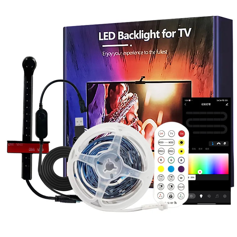 Luce Ambiente Sincronizzazione TV/Schermo, APP Control, Effetti Musicali