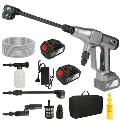 Idropulitrice 200 Bar Senza Spazzole  6 in 1 per Auto, Giardino  Batteria Makita 21V  Pistola Ad Alta Pressione Portatile