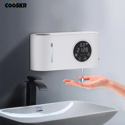 Dispenser Sapone Senza Contatto 500ml con Schermo LED - Automatico