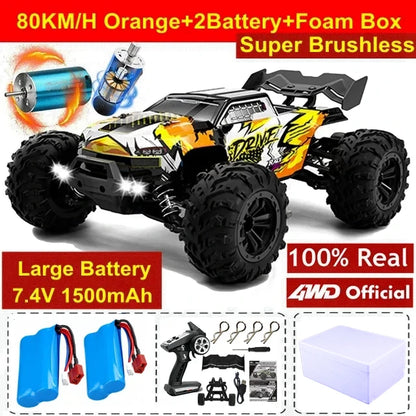 Auto RC 4WD 1:16 80km/h Brushless Off Road Drift Racing Bambini Adulti
