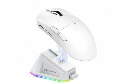 Mouse Gaming Attack Shark X11 🎮 | Trimodale BT/2.4G/Cavo | Dock Ricarica Magnetica | 22K DPI