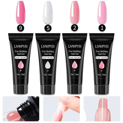💅 Kit Unghie Gel Professionale con Lampada UV 36W - Fresa Elettrica + Smalti Base/Top Coat