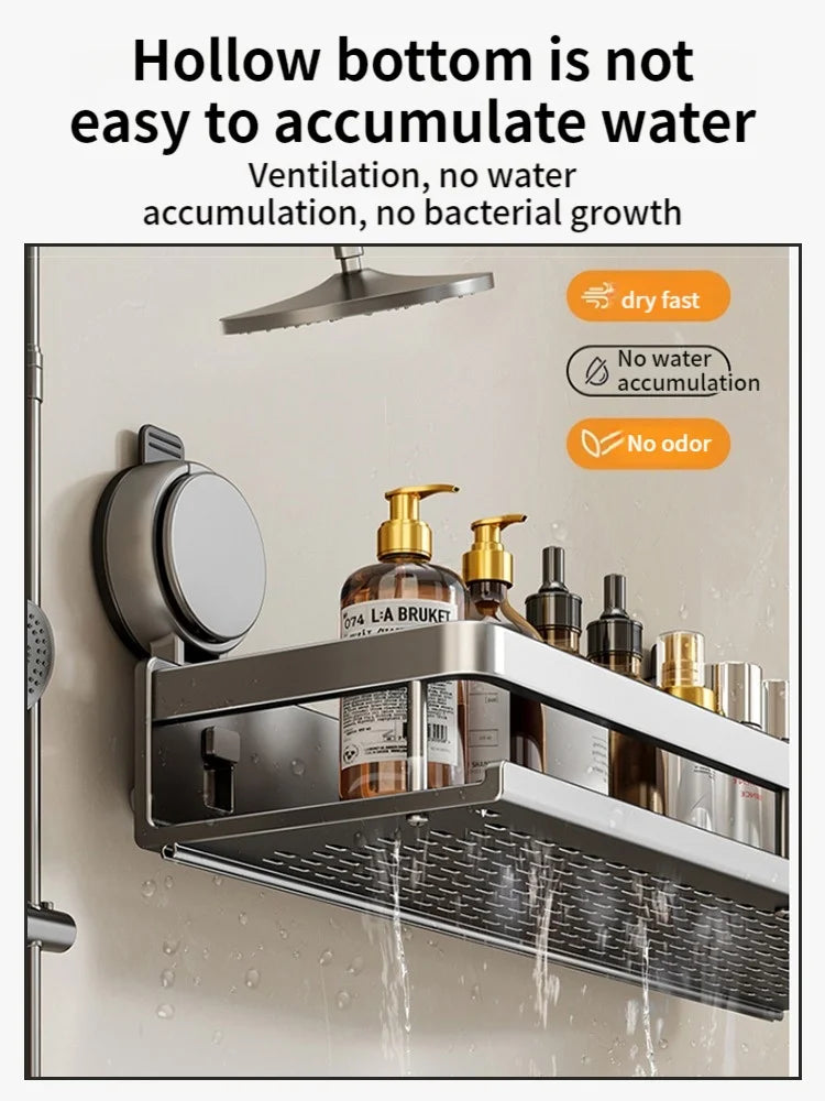 Portaoggetti da Parete Senza Trapano – 5 Secondi e il Tuo Bagno è in Ordine