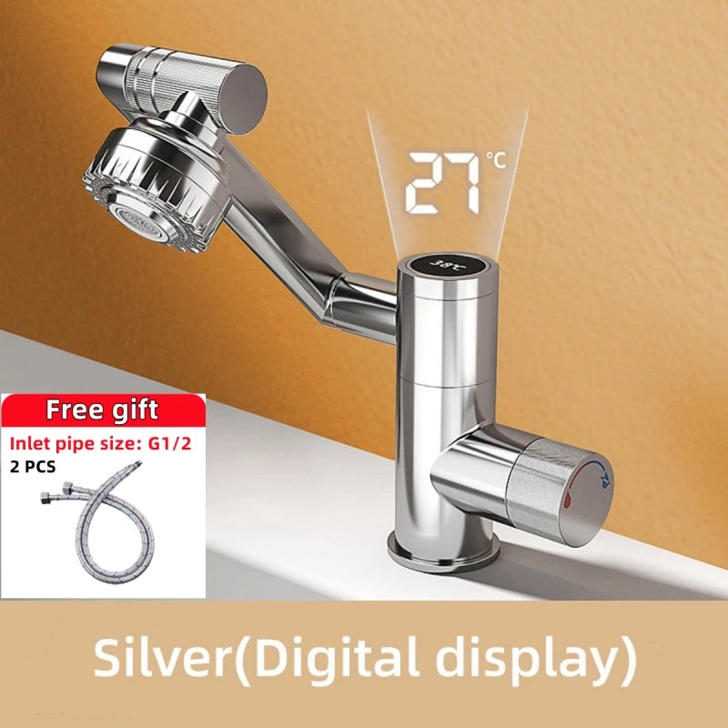 ✨ RUBINETTO A LED DIGITALE 360° – Tecnologia & Design Futuristico per il Tuo Bagno!