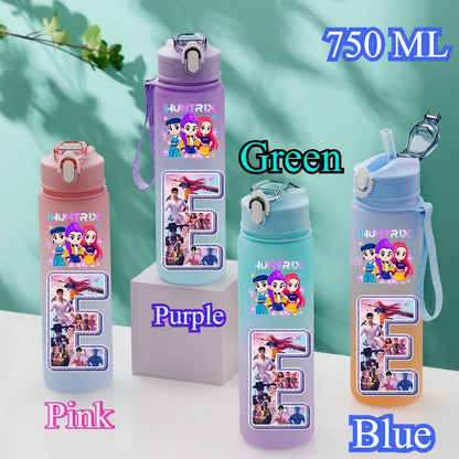 Borraccia K-POP Demon Hunters da 750ml con Cannuccia