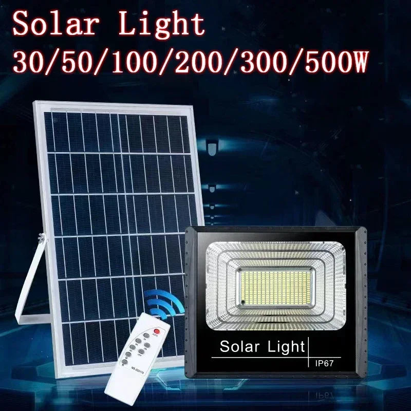 Luci faretti Solari 30-500W LED Telecomando Impermeabile – Esterni/Stradali!