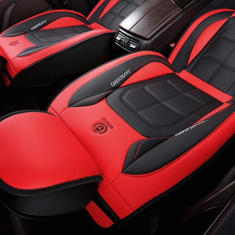 Coprisedili in Pelle Sintetica | Compatibile Auto, Camion, Gaming Chair | Antimacchia & Facile Pulizia