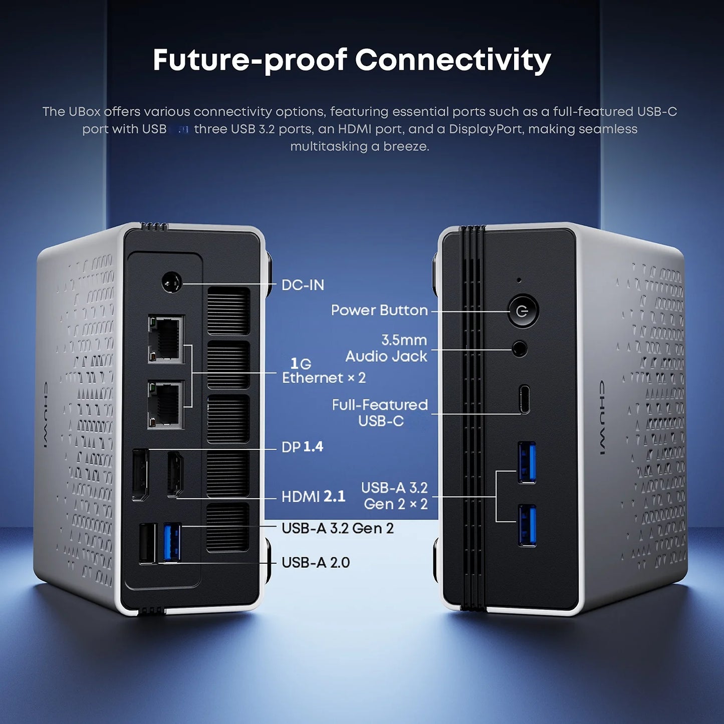 Mini PC Chuwi Ubox | Ryzen 5 6600H | 16GB DDR5 | 512GB SSD | Windows 11 Pro