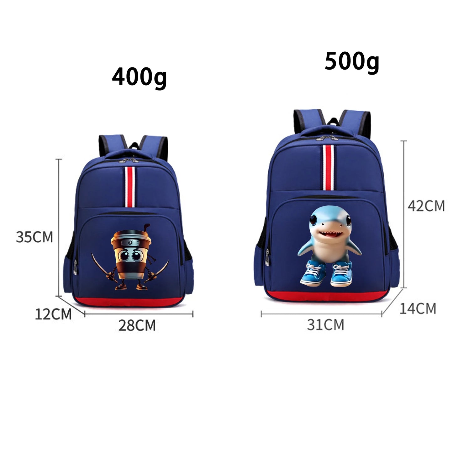 🎒 Zaino Scolastico "Italian Brainrot" - Stampa Cartoon Unica! ✨ Capienza XXL + Design Esclusivo - Per Studenti Fashion!