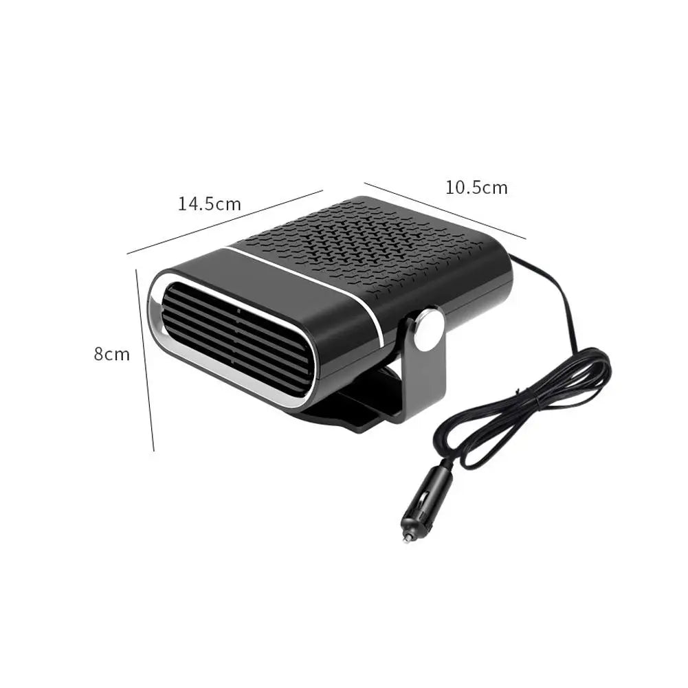 Riscaldatore Auto Portatile 12V 120W | Sbrinatore Rapido | Ventola 360° Rotante | Presa Accendisigari