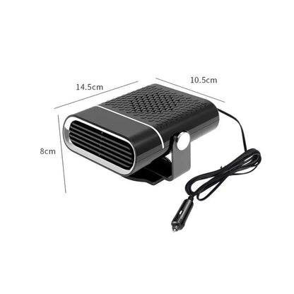Riscaldatore Auto Portatile 12V 120W | Sbrinatore Rapido | Ventola 360° Rotante | Presa Accendisigari