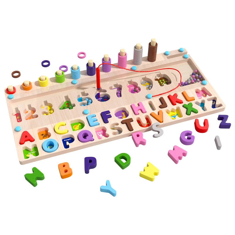🎨 Labirinto Magnetico 3 in 1 - Giocattolo Educativo in Legno