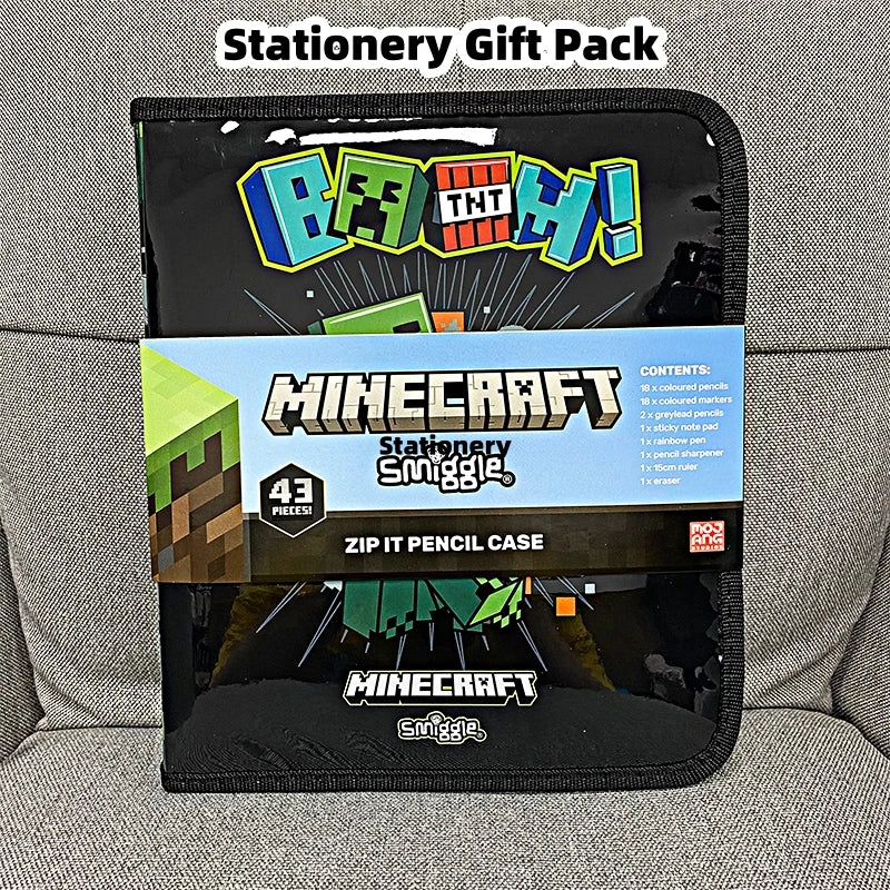 Zaino Minecraft Creeper Smiggle + Accessori  Scuola