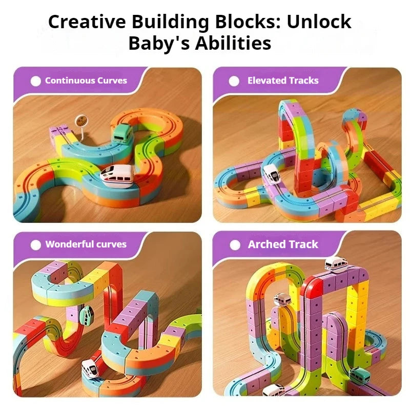 Treno Giocattolo Levitazione Magnetica 3D | Pista Cubo Fai Da Te Educativo | Regalo Bambini Natale Compleanno