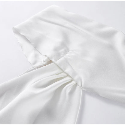ABITO LUNGO ELEGANTE DONNA – Stile Senza Spalle con Schiena Nuda, Perfetto per l’Estate 2025!