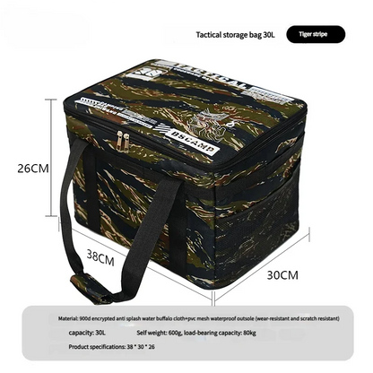 🎒 Borsa Tattica 30-42L Isolata - Impermeabile, Pieghevole, per Picnic, Campeggio e Attrezzatura da Campo!
Organizza tutto in uno spazio compatto! Perfetta per escursioni e avventure all'aperto. 🌲🔋