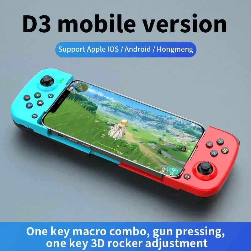 🎮Controller Wireless Estensibile | Gamepad Bluetooth 5.0 per Android/iOS | Compatibile con Samsung/Huawei/Iphone| Design Ergonomico & Portatile