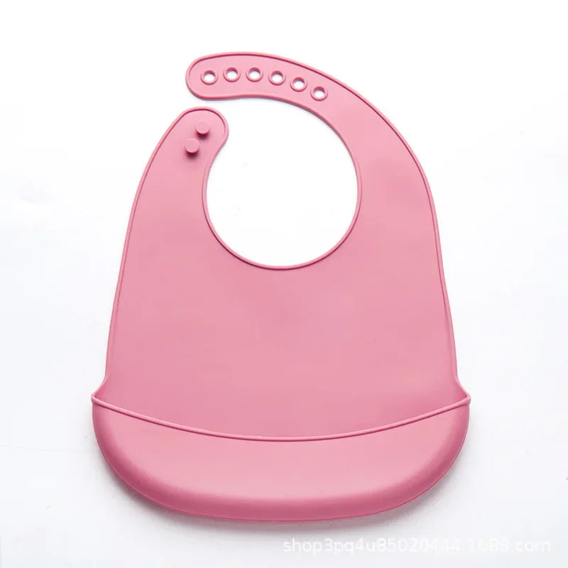 👶 BAVAGLINO IN SILICONE MORBIDO - Impermeabile, Regolabile e Super Pratico!