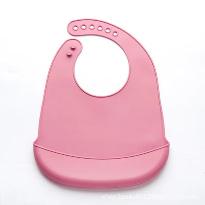 👶 BAVAGLINO IN SILICONE MORBIDO - Impermeabile, Regolabile e Super Pratico!