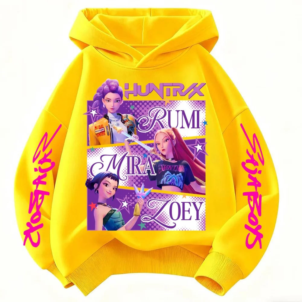 Felpa Huntrix KPop Bambini e Bambine Regalo Perfetto