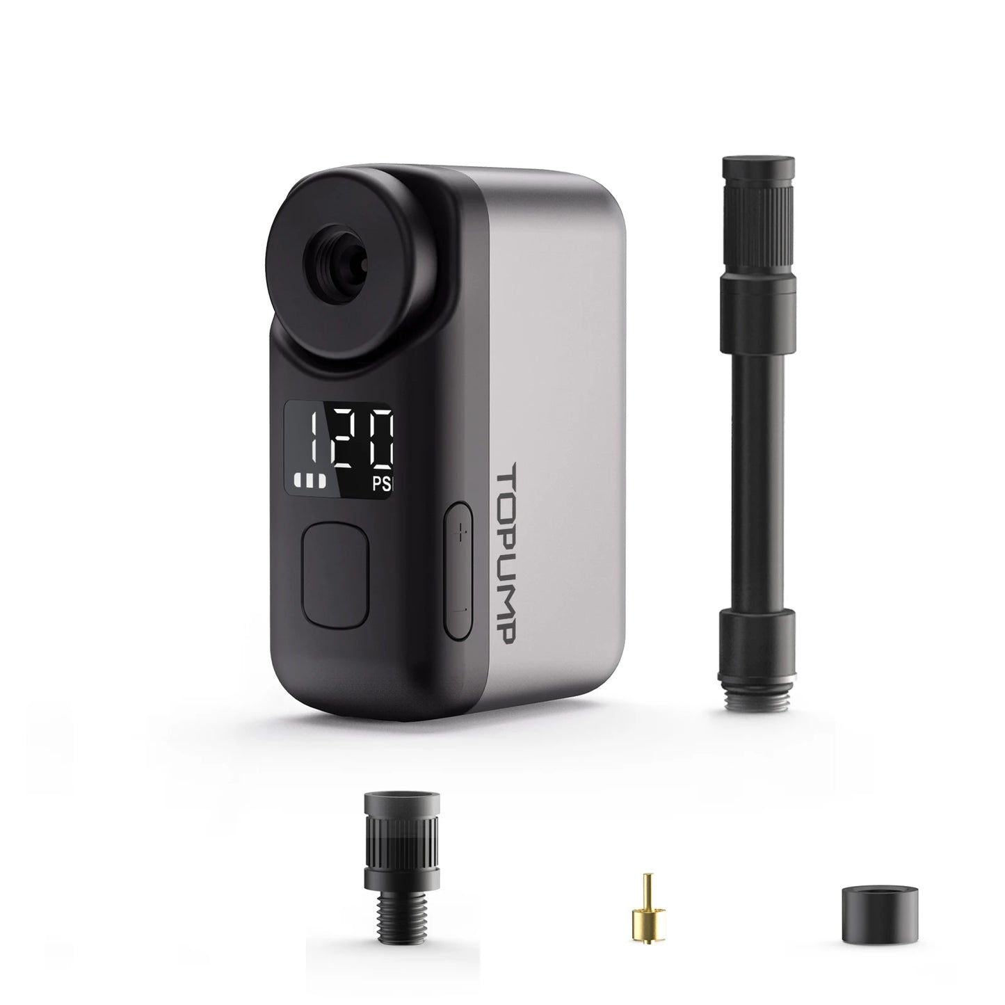 🚲 - Pompa Elettrica Portatile per Bike, Gonfiaggio Rapido fino a 120PSI, Display LCD e Batteria 450mAh!