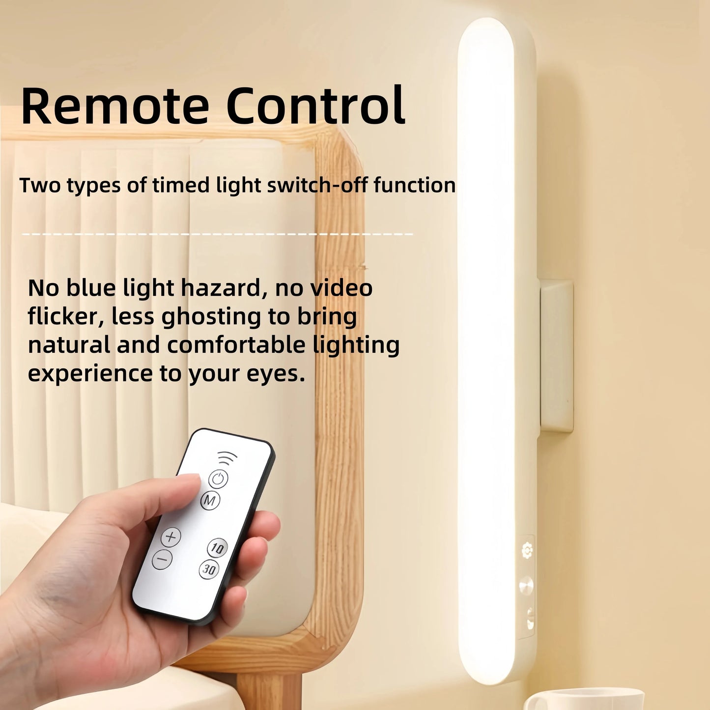 Lampada LED Magnetica Ricaricabile | 3 Luci Dimmerabili, Sospensione, per Scrivania, Armadio, Letto