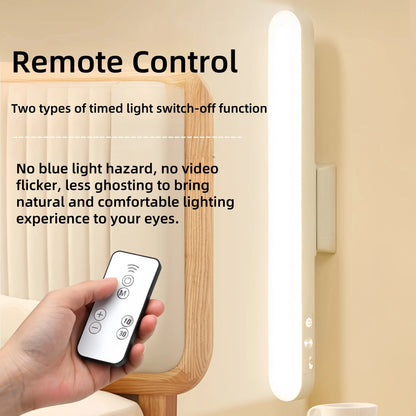 Lampada LED Magnetica Ricaricabile | 3 Luci Dimmerabili, Sospensione, per Scrivania, Armadio, Letto