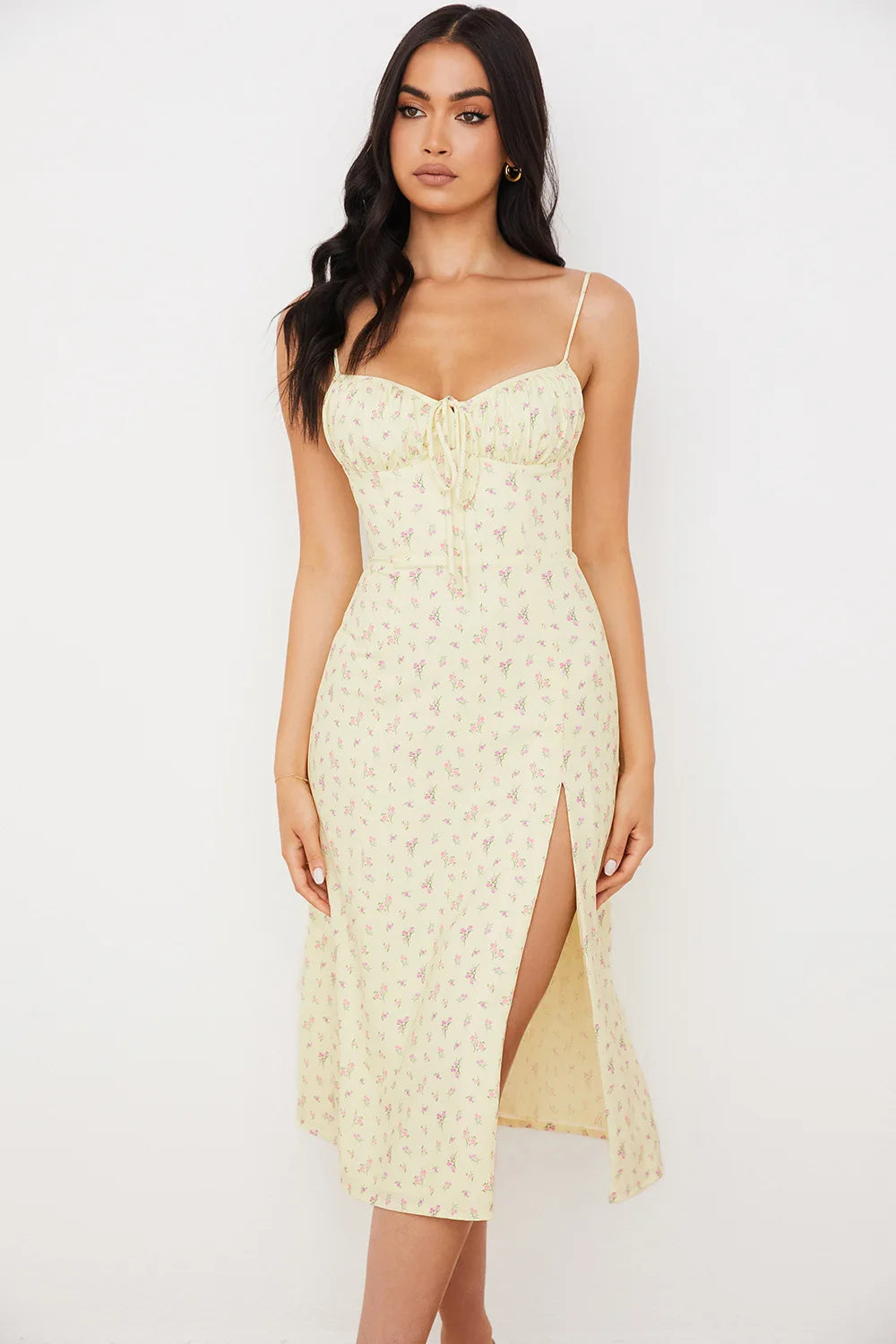 Vestito Lungo Floreale Elegante 2025 - Abito Bodycon Donna per Spiaggia & Streetwear