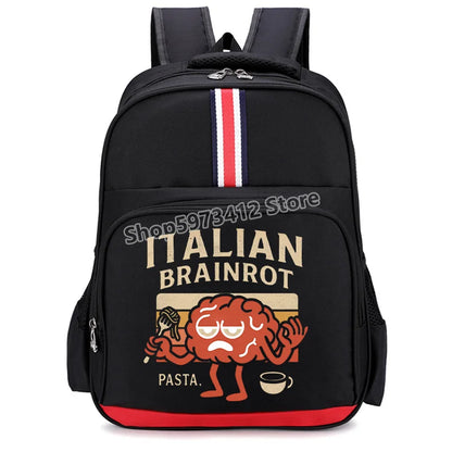 🎒 Zaino Scolastico "Italian Brainrot" - Stampa Cartoon Unica! ✨ Capienza XXL + Design Esclusivo - Per Studenti Fashion!