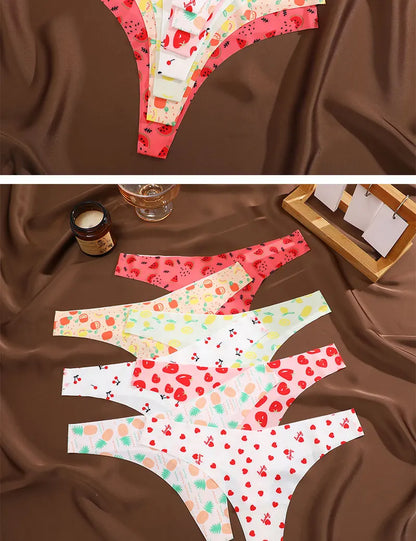 3 Mutandine Sexy Donna - Perizoma T-Back Vita Bassa - Intimo Colorato Senza Cuciture